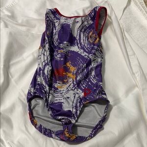 Plum Practice Wear Purple and Red Kids leotard One Piece